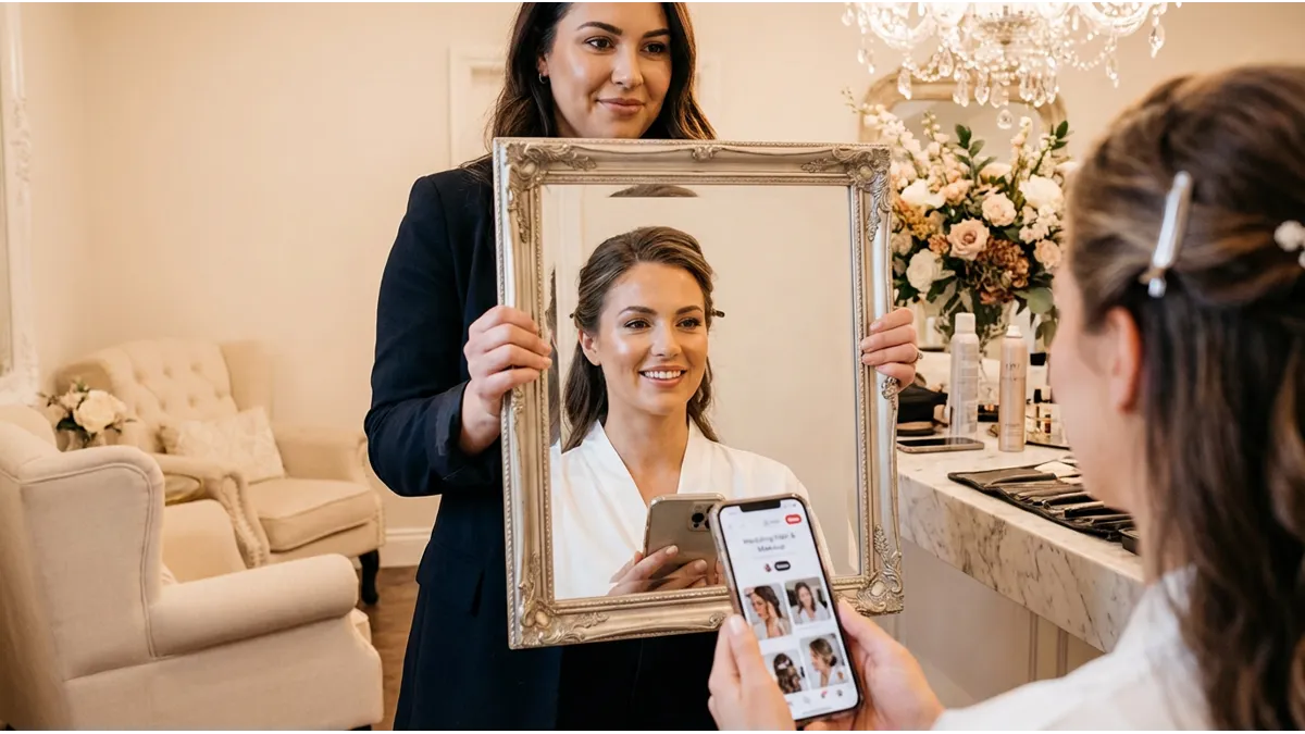 essai maquillage mariée à Agadir avec validation du rendu avant le mariage