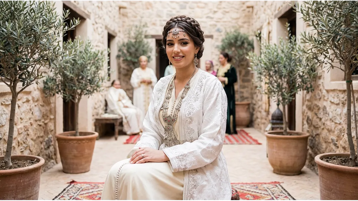 maquillage mariée à Agadir intégré à une mise en beauté complète et harmonieuse