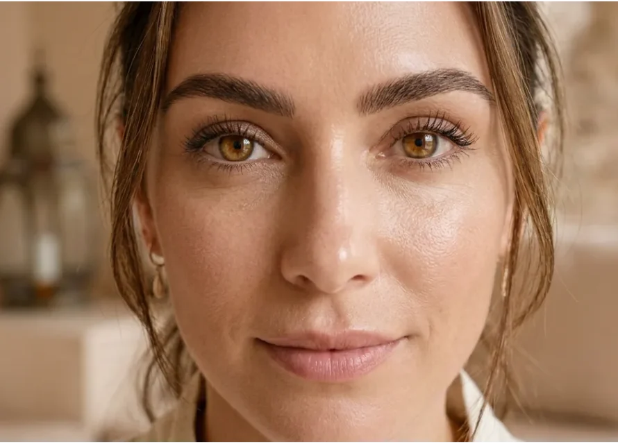 Sourcils à Agadir avec résultat naturel et regard structuré dans un institut premium