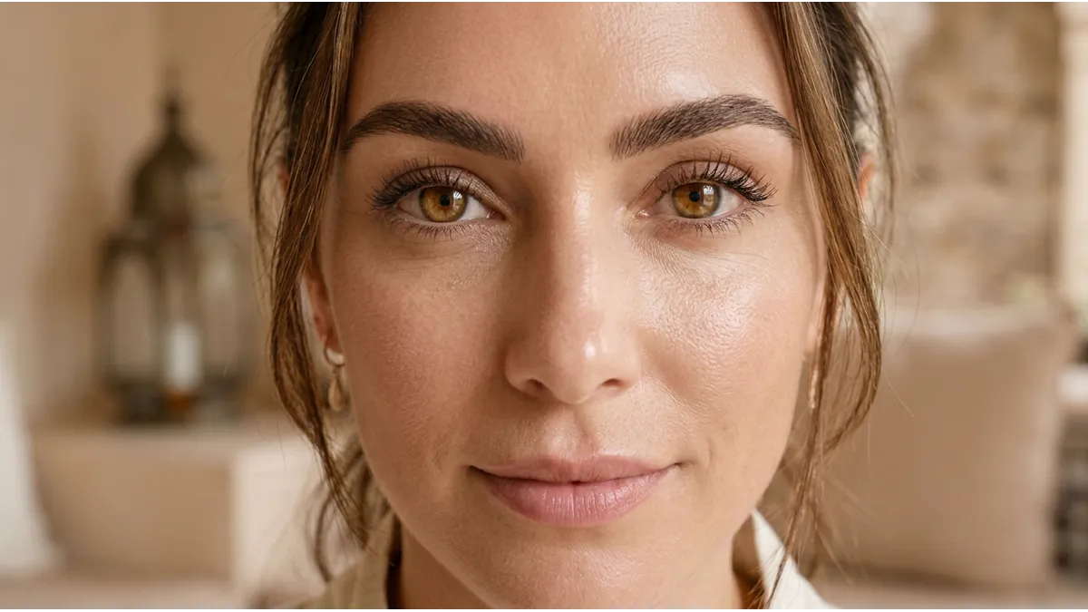 Sourcils à Agadir avec résultat naturel et regard structuré dans un institut premium