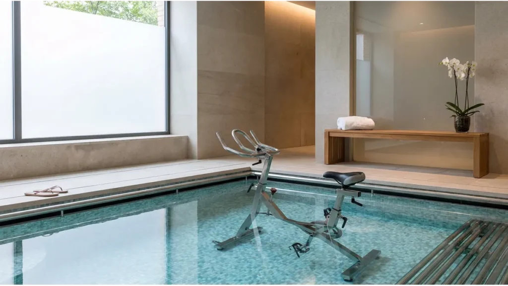Vélo aquatique pour hydrobike à Agadir dans un espace spa