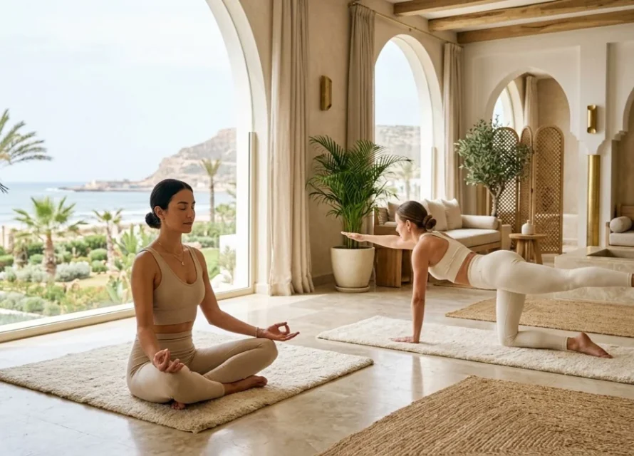 Yoga et pilates à Agadir dans un espace bien-être calme et élégant