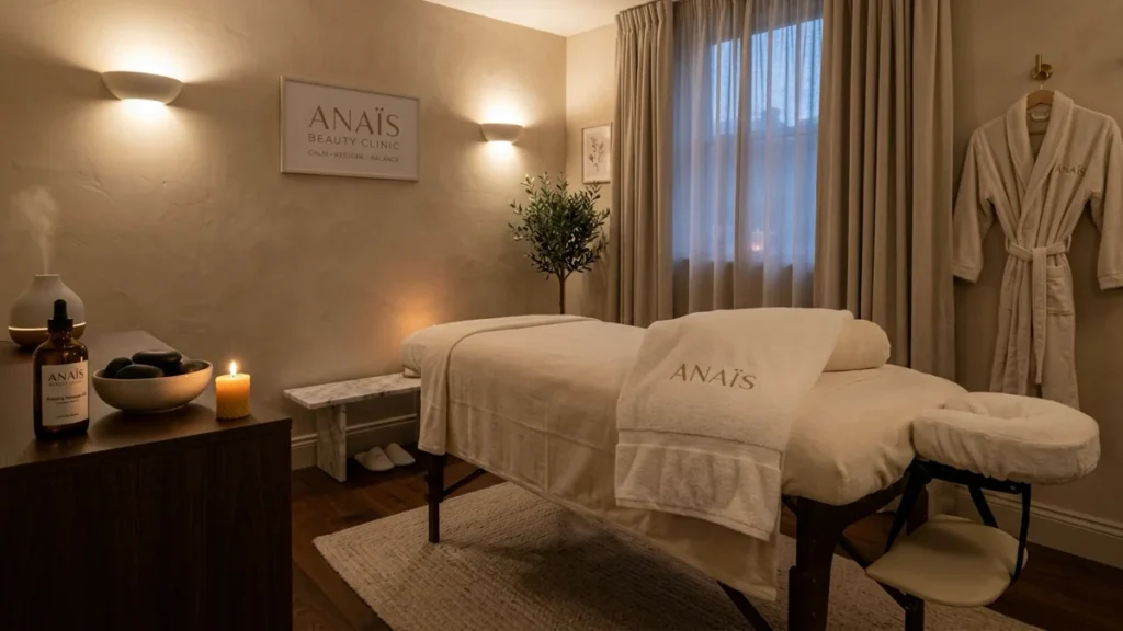 Massage relaxant à Agadir dans une cabine spa apaisante