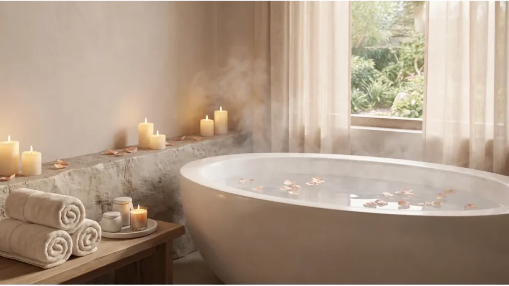 Bains à Agadir dans un univers spa avec eau et chaleur